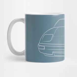 Mazda RX-7 FB - front stencil, white Mug